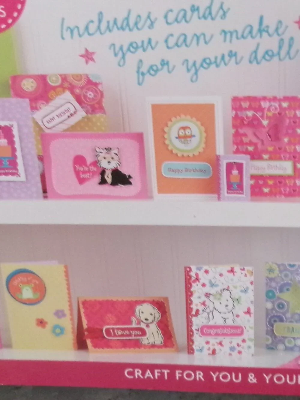 NWT American Girl Crafts Cards and American Girl Dress Up Stickers